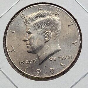 1995-D Kennedy Half Dollar... Uncirculated... In Protective Holder